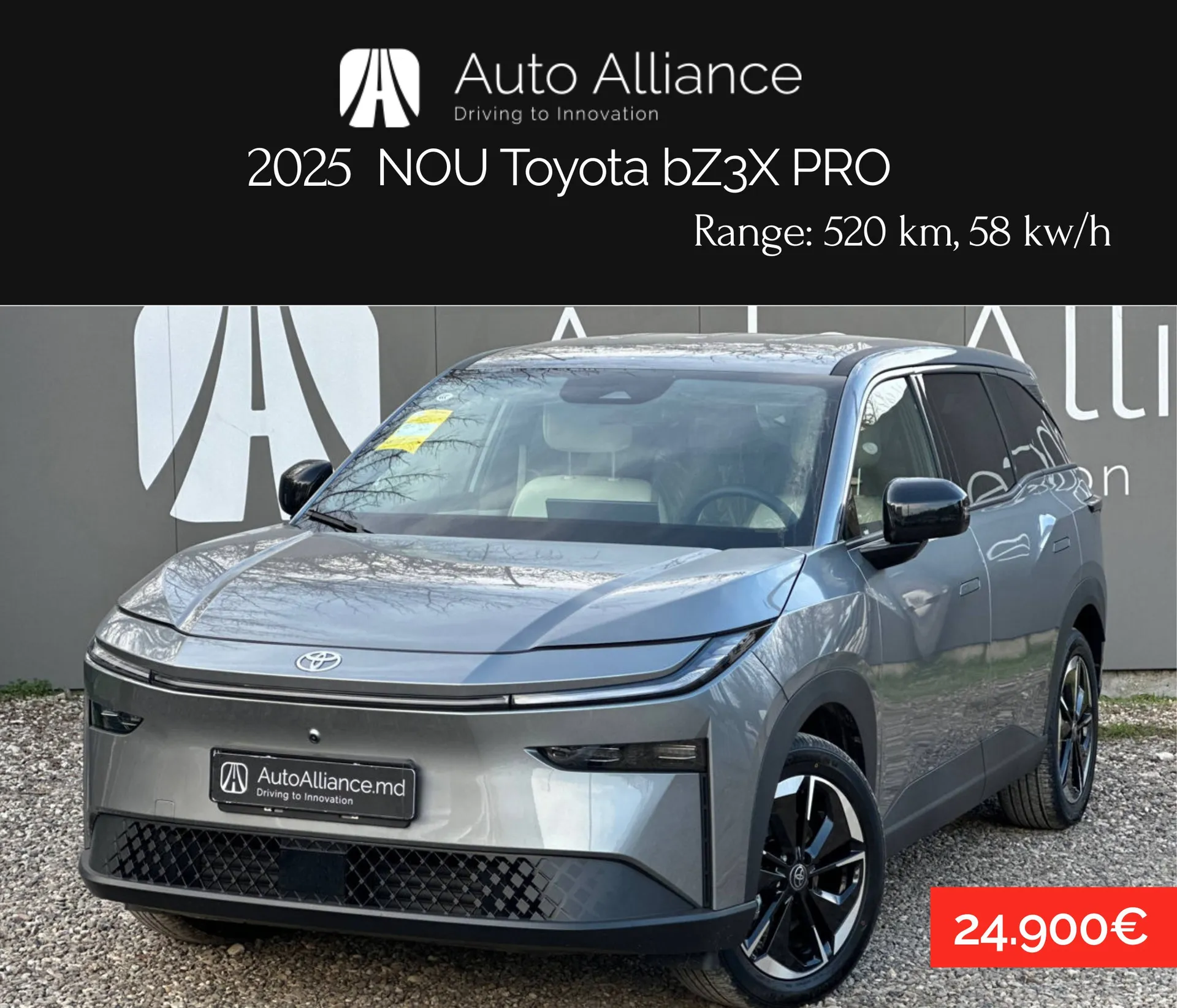 New 2025 Toyota bZ3X 520 PRO 58 kw/h