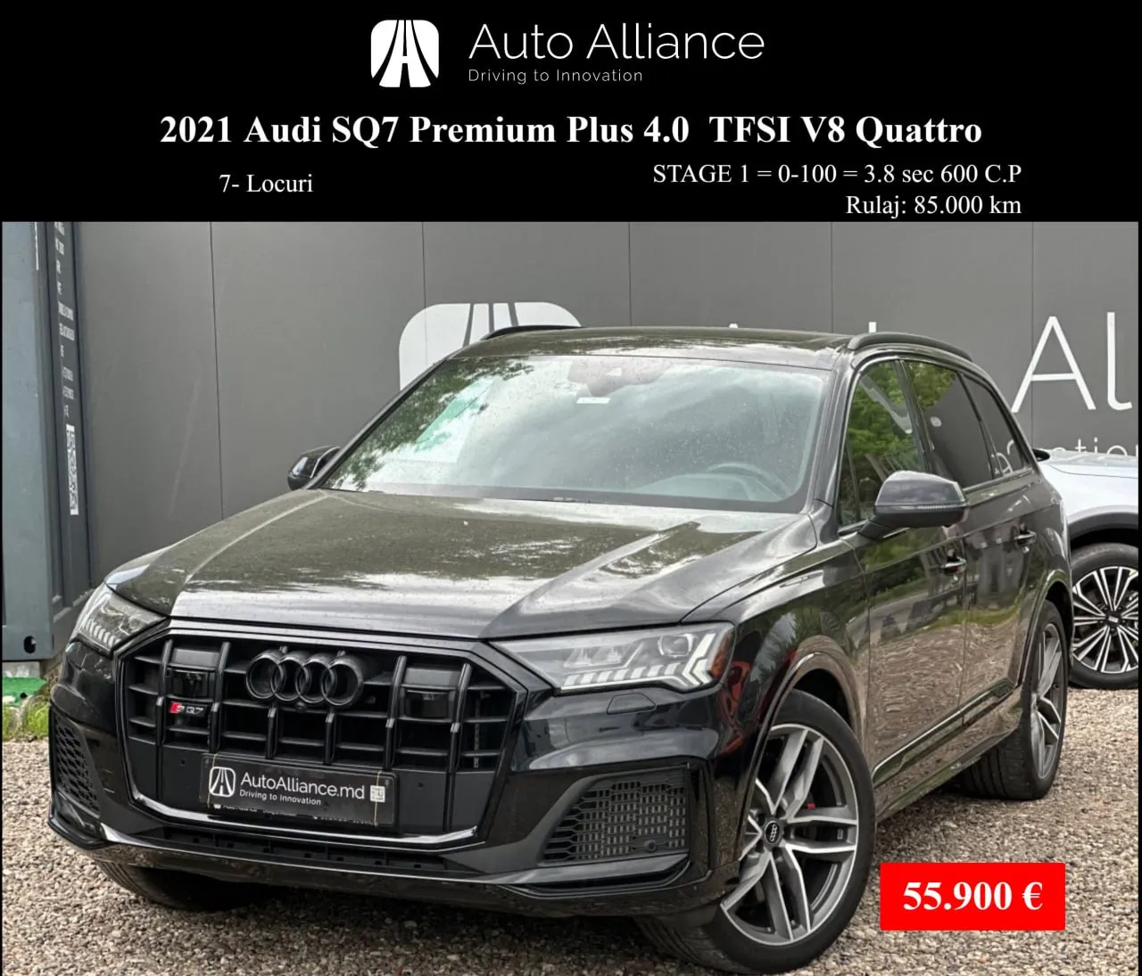2021 Audi SQ7 Premium Plus 4.0 TFSI V8 Quattro